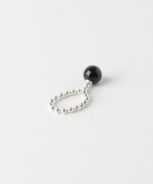 SMELLY / スメリー リング | SMELLY so’　onyx ball chain ring | 詳細9