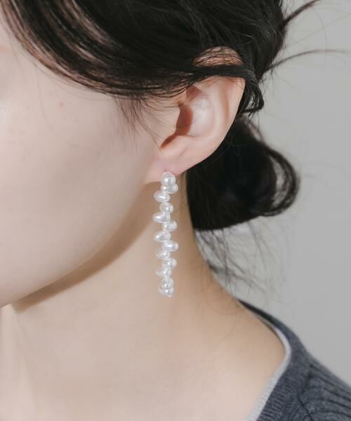 SMELLY / スメリー ピアス・イヤリング | オーバルパールピアス | 詳細1