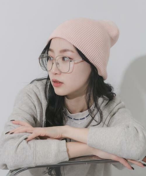 SMELLY / スメリー ニットキャップ | コットンリブビーニー（ピンク）