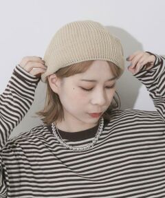 SMELLY / スメリー ハンチング・キャスケット・ベレー帽 | リブニットベレー