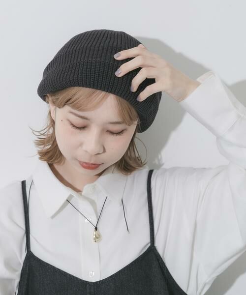 SMELLY / スメリー ハンチング・キャスケット・ベレー帽 | リブニットベレー | 詳細2