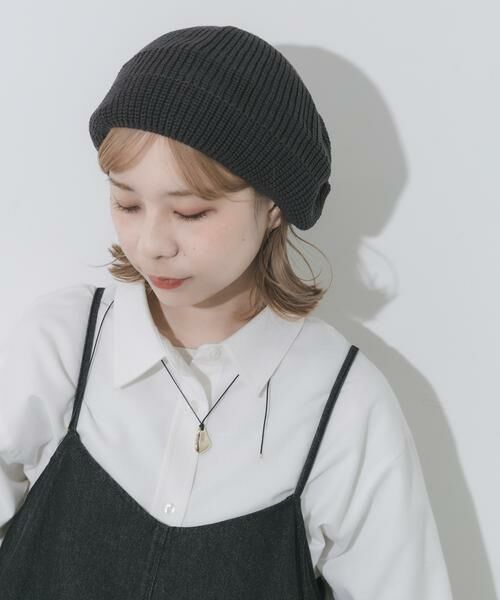 SMELLY / スメリー ハンチング・キャスケット・ベレー帽 | リブニットベレー | 詳細3