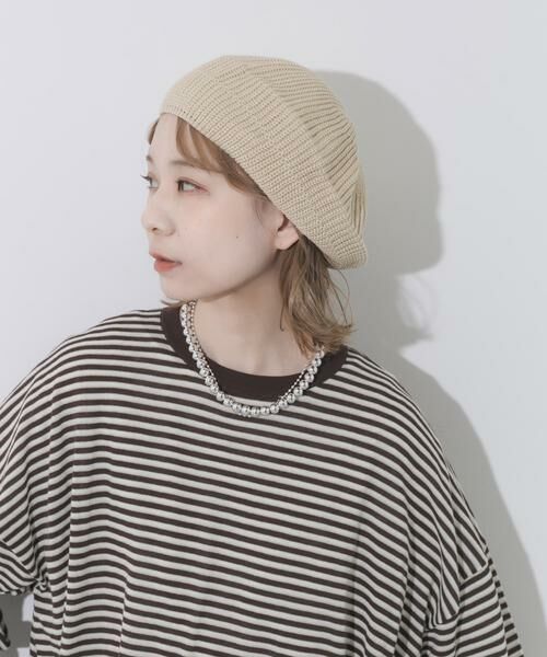 SMELLY / スメリー ハンチング・キャスケット・ベレー帽 | リブニットベレー | 詳細9