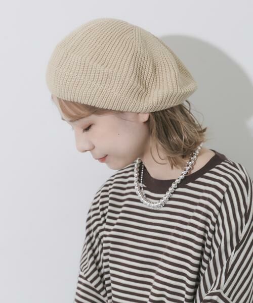 SMELLY / スメリー ハンチング・キャスケット・ベレー帽 | リブニットベレー | 詳細10