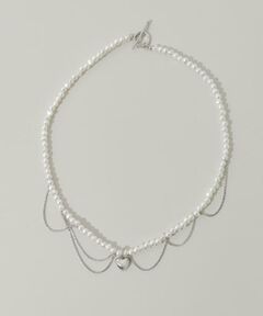 SMELLY / スメリー ネックレス・ペンダント・チョーカー | ハートレイヤードパールマンテルネックレス