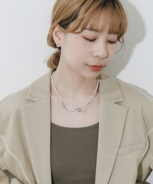 SMELLY / スメリー ネックレス・ペンダント・チョーカー | ハートレイヤードパールマンテルネックレス | 詳細6