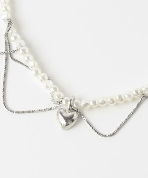 SMELLY / スメリー ネックレス・ペンダント・チョーカー | ハートレイヤードパールマンテルネックレス | 詳細7