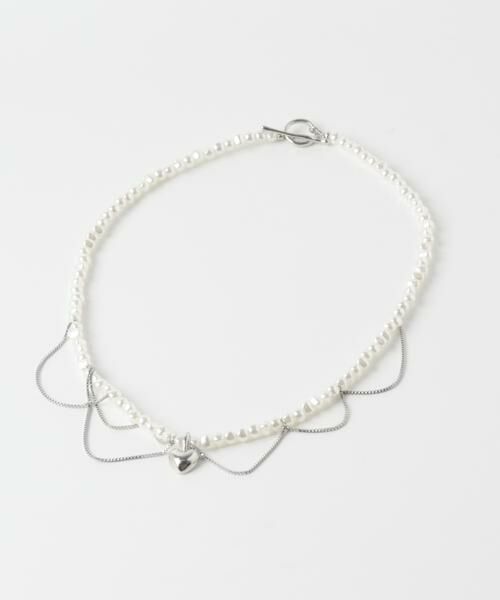 SMELLY / スメリー ネックレス・ペンダント・チョーカー | ハートレイヤードパールマンテルネックレス | 詳細8