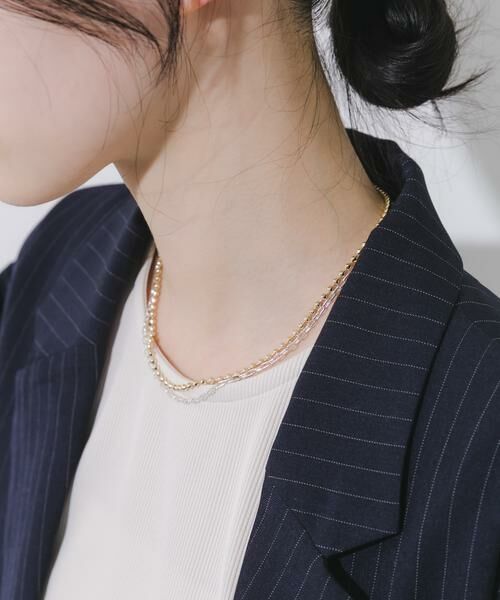 SMELLY / スメリー ネックレス・ペンダント・チョーカー | コンビカラーチェーン2セットネックレス | 詳細5