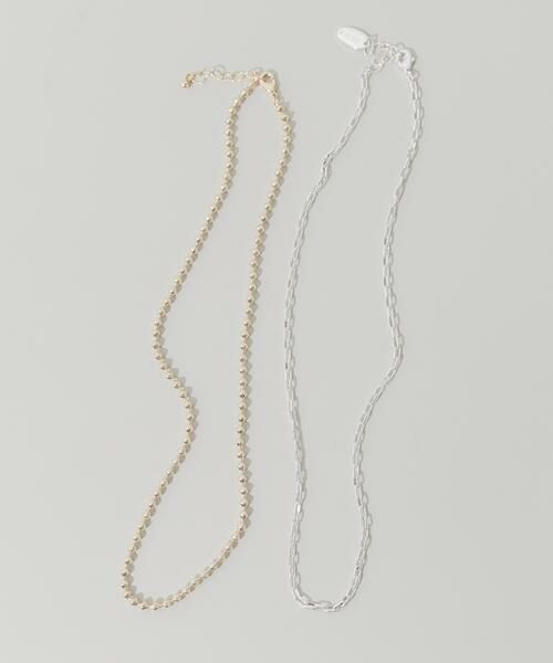 SMELLY / スメリー ネックレス・ペンダント・チョーカー | コンビカラーチェーン2セットネックレス（ゴールド系その他）