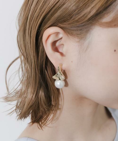 SMELLY / スメリー ピアス・イヤリング | メタルウェーブパールピアス | 詳細2