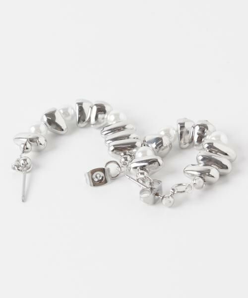 SMELLY / スメリー ピアス・イヤリング | ストーンモチーフパールフープピアス | 詳細7