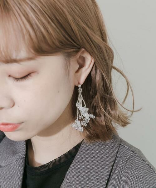 SMELLY / スメリー ピアス・イヤリング | クリアビーズボリュームシャワーピアス | 詳細6