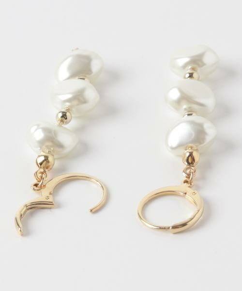 SMELLY / スメリー ピアス・イヤリング | イビツパールスウィングフープピアス | 詳細5