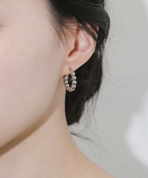 SMELLY / スメリー ピアス・イヤリング | メタルボールフープピアス | 詳細2