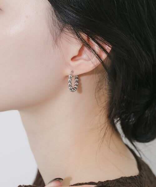 SMELLY / スメリー ピアス・イヤリング | メタルボールフープピアス | 詳細5