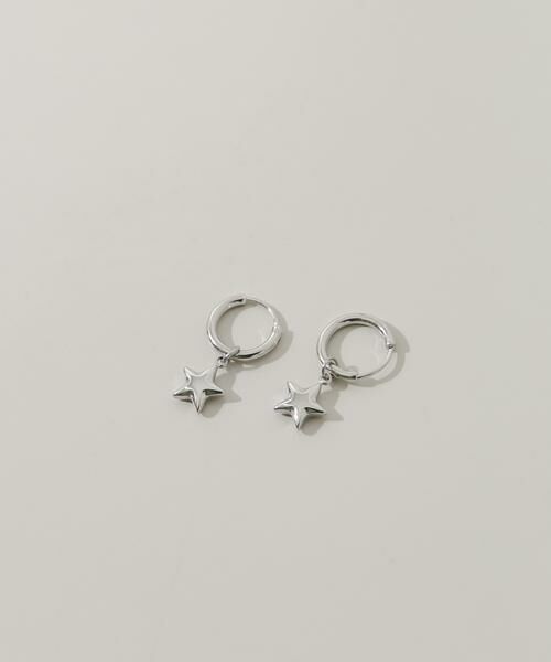 SMELLY / スメリー ピアス・イヤリング | ステンレススターチャームフープピアス | 詳細1