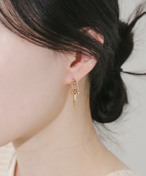 SMELLY / スメリー ピアス・イヤリング | Uチェーンラウンドピアス | 詳細2