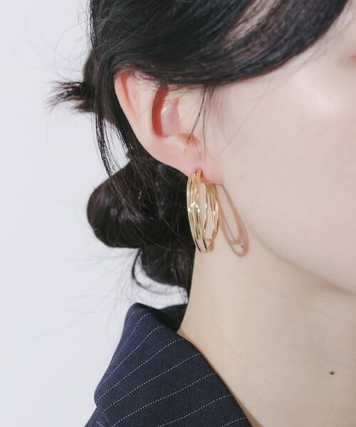 SMELLY / スメリー ピアス・イヤリング | レイヤードフープピアス | 詳細2