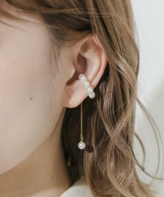 SMELLY / スメリー ピアス・イヤリング | パールチェーンイヤカフ
