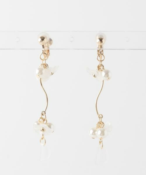 SMELLY / スメリー ピアス・イヤリング | パールフラワースウィングイヤリング | 詳細5
