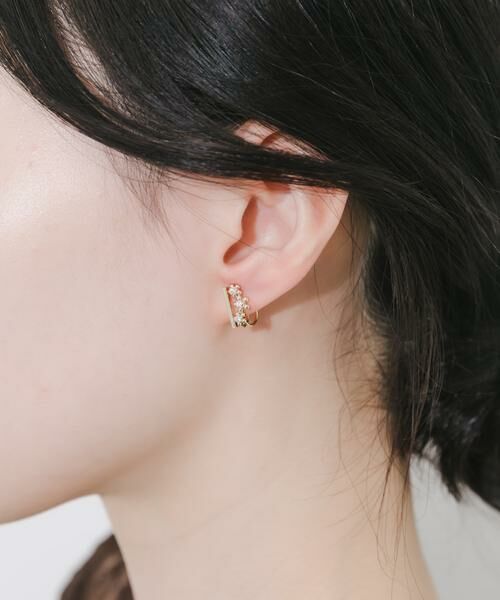 SMELLY / スメリー ピアス・イヤリング | フラワービジューオメガイヤリング | 詳細5