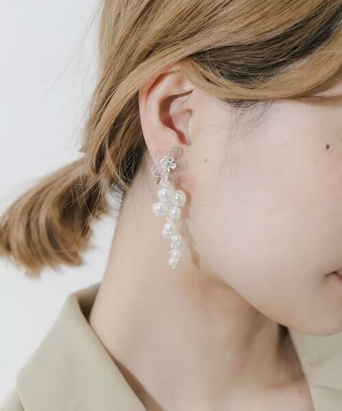 SMELLY / スメリー ピアス・イヤリング | フラワーパールスウィングイヤリング | 詳細6