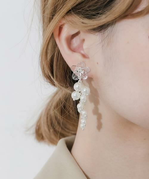 SMELLY / スメリー ピアス・イヤリング | フラワーパールスウィングイヤリング | 詳細7