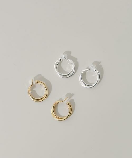 SMELLY / スメリー ピアス・イヤリング | ダブルラインフープイヤリング | 詳細4