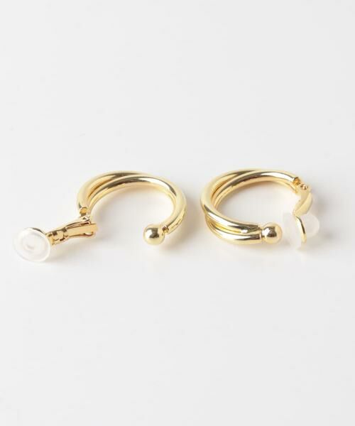 SMELLY / スメリー ピアス・イヤリング | ダブルラインフープイヤリング | 詳細5