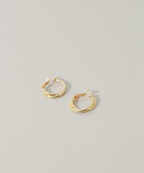 SMELLY / スメリー ピアス・イヤリング | ダブルラインフープイヤリング（ゴールド系その他）