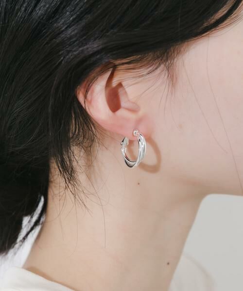 SMELLY / スメリー ピアス・イヤリング | ダブルラインフープイヤリング | 詳細7