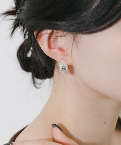 SMELLY / スメリー ピアス・イヤリング | メタルワイドツイストフープイヤリング | 詳細4