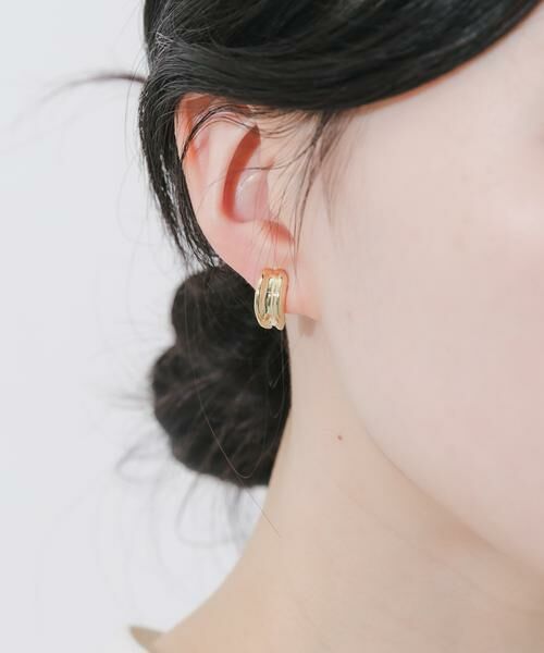 SMELLY / スメリー ピアス・イヤリング | メタルカーブラインイヤリング | 詳細3