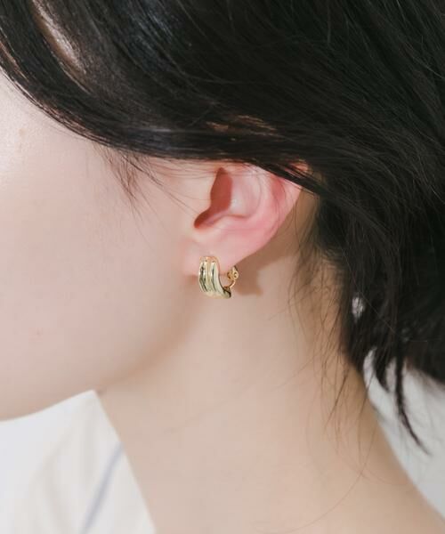 SMELLY / スメリー ピアス・イヤリング | メタルカーブラインイヤリング | 詳細5