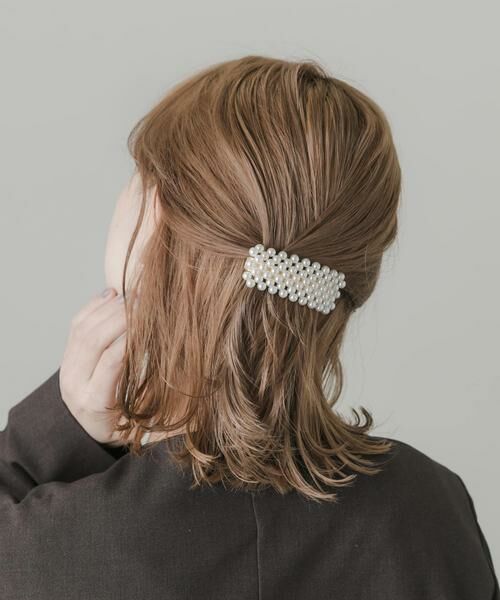 SMELLY / スメリー カチューシャ・カチューム・その他 | パールワイドバレッタ | 詳細1