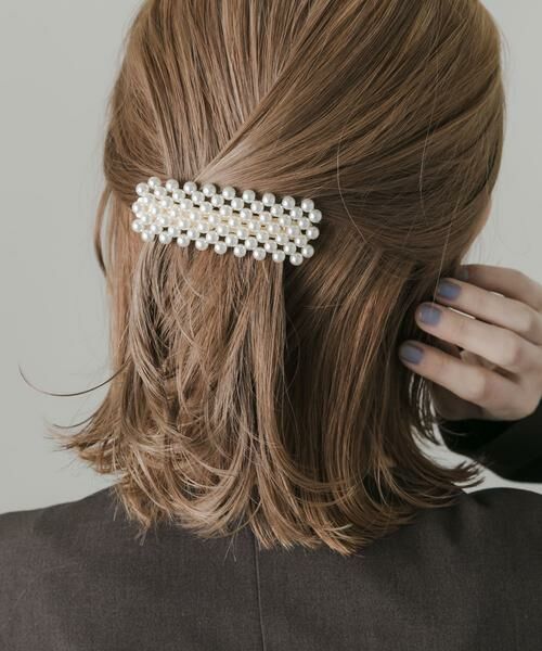 SMELLY / スメリー カチューシャ・カチューム・その他 | パールワイドバレッタ | 詳細4