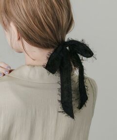 SMELLY / スメリー ヘアゴム・シュシュ | シアーフリンジリボンヘアカフ