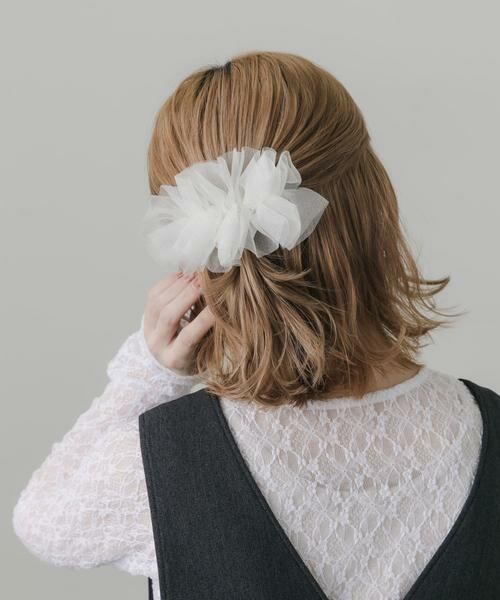 SMELLY / スメリー カチューシャ・カチューム・その他 | シアーフリルバレッタ | 詳細3