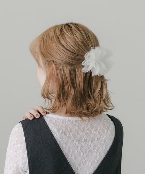 SMELLY / スメリー カチューシャ・カチューム・その他 | シアーフリルバレッタ | 詳細4