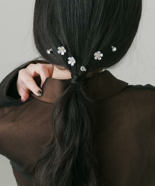 SMELLY / スメリー カチューシャ・カチューム・その他 | フラワビジューセットヘアクリップ | 詳細2