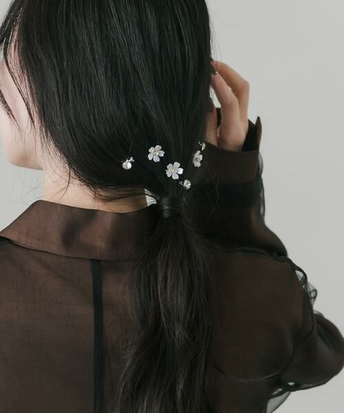 SMELLY / スメリー カチューシャ・カチューム・その他 | フラワビジューセットヘアクリップ | 詳細3