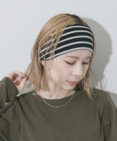 SMELLY / スメリー カチューシャ・カチューム・その他 | ボーダーワイドヘアバンド