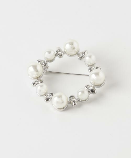 SMELLY / スメリー ブローチ・コサージュ | パールビジューラウンドブローチ | 詳細2