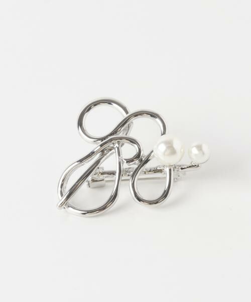 SMELLY / スメリー ブローチ・コサージュ | メタルラインポイントパールブローチ | 詳細3