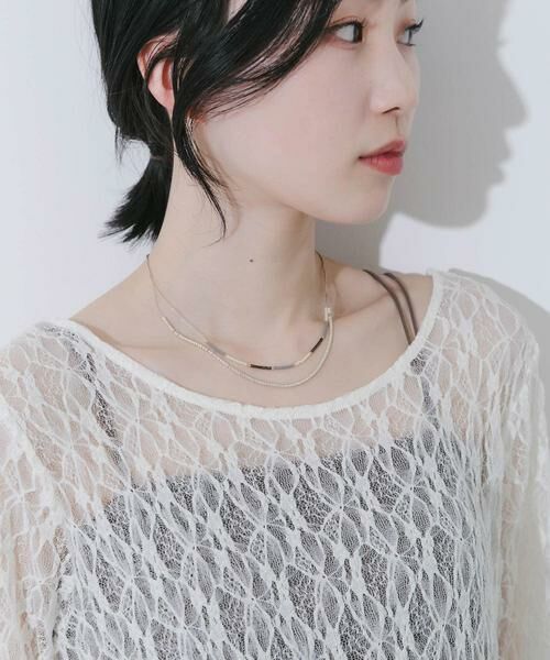 SMELLY / スメリー ネックレス・ペンダント・チョーカー | ミックスビーズレイヤードネックレス | 詳細1