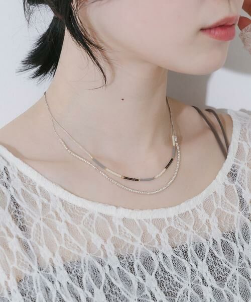 SMELLY / スメリー ネックレス・ペンダント・チョーカー | ミックスビーズレイヤードネックレス | 詳細2