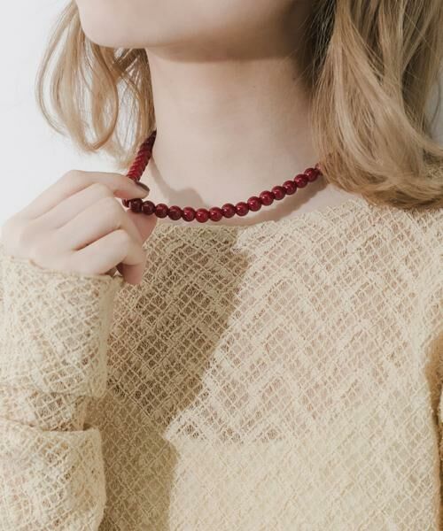 SMELLY / スメリー ネックレス・ペンダント・チョーカー | ステンレスカラーボールビーズネックレス | 詳細1