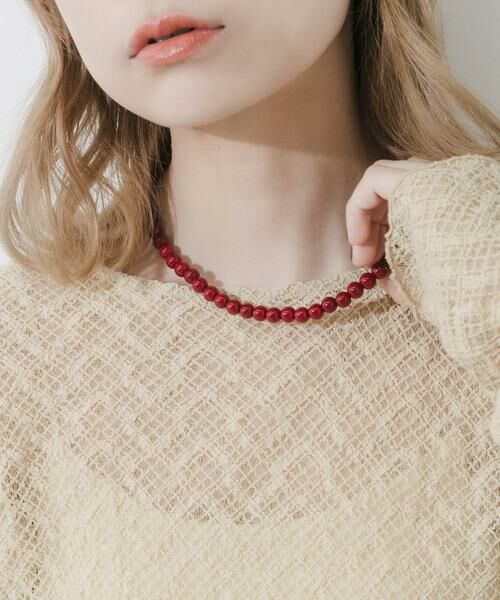 SMELLY / スメリー ネックレス・ペンダント・チョーカー | ステンレスカラーボールビーズネックレス | 詳細3
