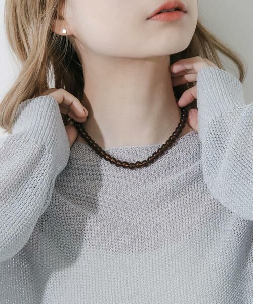 SMELLY / スメリー ネックレス・ペンダント・チョーカー | ステンレスカラーボールビーズネックレス | 詳細8